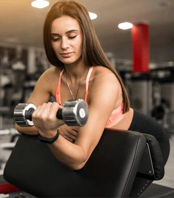 Girl exercise crossfit
